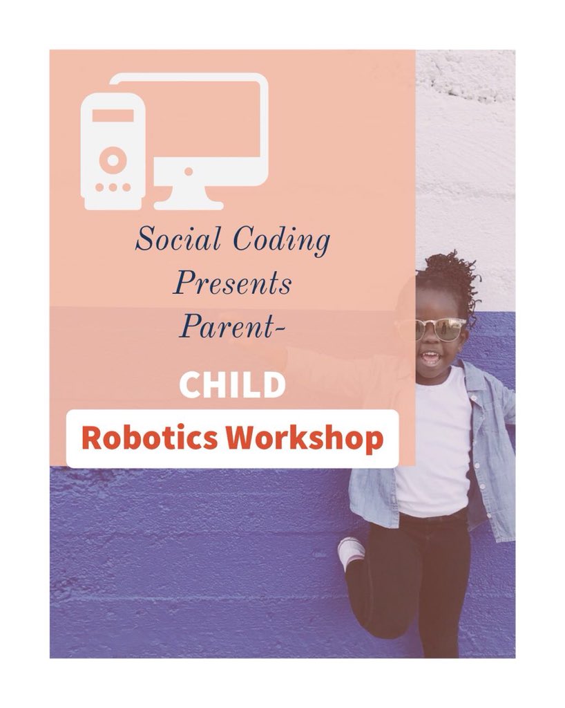 ke_nna_tshiamo's tweet image. Want to bond with your daughter/son in a fun and futuristic way? Then be sure to sign up for our @social_coding Parent-Child robotics workshop happening this Saturday. #SocialCoding
Sign up here: docs.google.com/forms/d/1q7oG7…