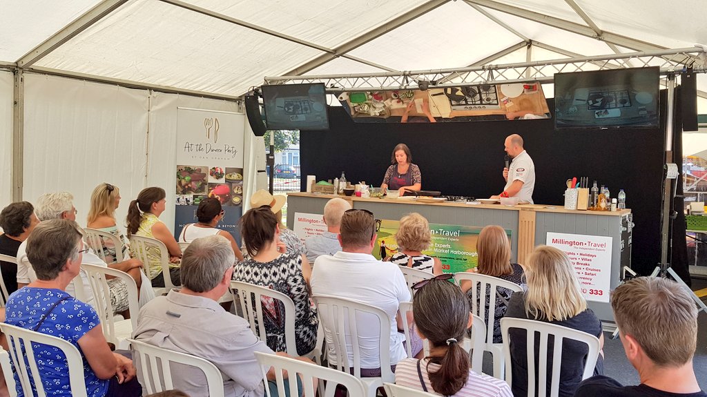 MHarbFoodFest's tweet image. A HUGE thank you to @MargaritaKPap @carmela_kitchen @Dangraham21 @anglesey42 for being so fantastic in our #DemoKitchen at the Market #Harborough Food Festival. You guys were awesome. Thanks to Millington Travel Market Harborough for sponsoring it!!  👨‍🍳👩‍🍳🍽👌🏻