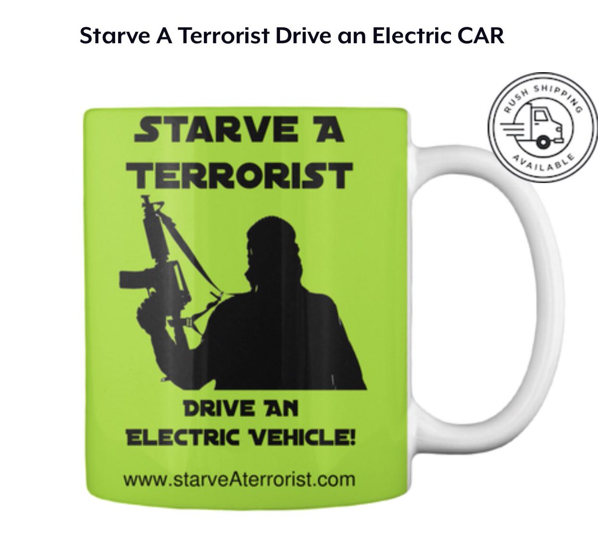 EVguidelines's tweet photo. @CloneTag @ubuygas Plus shipping.   I just bought a Mug too.  Was $47 total.   Damn.   But, gonna be fun to wear it and drink my coffee out of the Mug! https://t.co/18evgozk7m