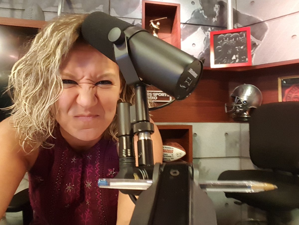 Amy Lawrence On Twitter The Pen Holding Our Microphone In Place At Cbs Sports Radio Boss