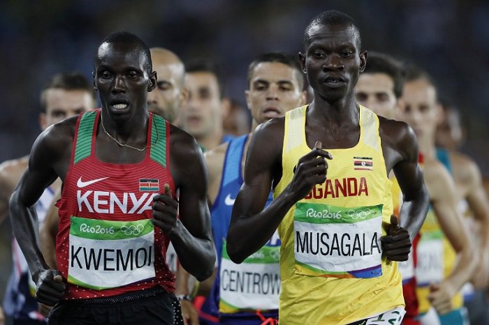Jadwong's tweet image. BRONZE MEDALS: Musagala, Toroitich &amp;amp; Lalam 🇺🇬 shine at #Africa #athletics championships wp.me/p7FLkS-qGo  #Asaba2018 #AthleticsAfrica