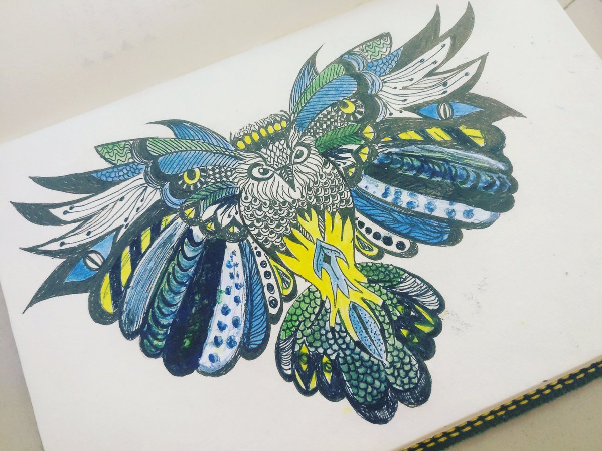 inkcollector's tweet image. Yesterday I made this. Was over confident, so started making it directly with a pen. Then of course, messed up with proportions. So yeah pardon a bit of sloppiness. #lessonlearnt