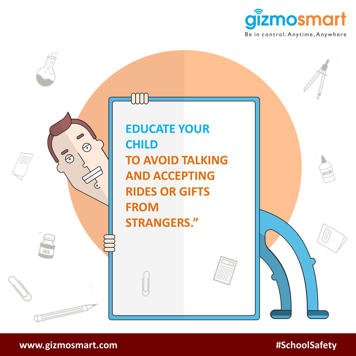 GizmoSmart's tweet image. Educate your child to avoid talking &amp;amp; accepting rides or gifts from strangers.
Learn More: zurl.co/7ssf
#SchoolSafety