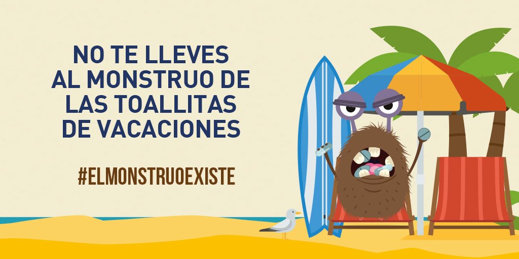 Buenos días! Si vas a la montaña podrás observar los árboles, los pájaros, los paisajes…pero si no quieres observar también al #MonstruoToallitas haz un uso responsable del retrete. #ElMonstruoExiste