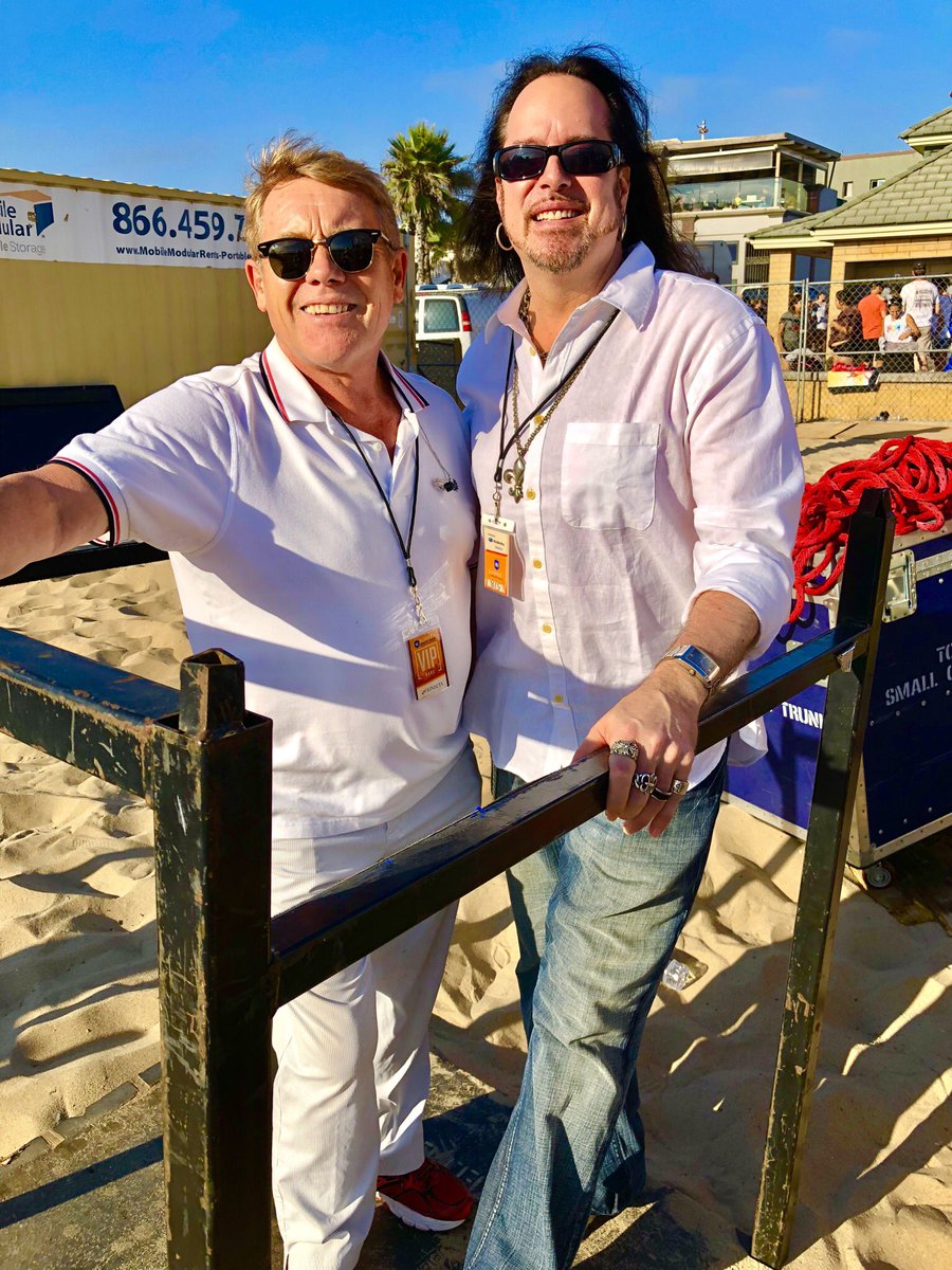 JulianDouglas's tweet photo. Decades of friendship just makes this job more fun, backstage, moments B4 taking the stage as @Dave_Wakeling & @TheEnglishBeat open the @HBConcertSeries at the #HermosaBeachPier.
#JulianDouglas #ListenJourneySavor #Mr80s #TheEnglishBeat #DaveWakeling #GeneralPublic #KROQ #HBSCS https://t.co/NZ2XI6BrJW