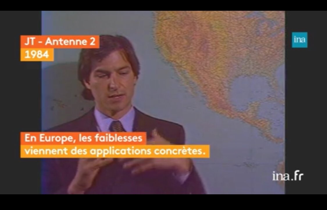 ArnaultChatel's tweet image. #transfonum : A l’heure où @Apple vient de franchir pour la toute première fois dans l’histoire américaine la capitalisation de 1000 milliards de $ ...
... Regardez cette #vidoo de Steve Jobs datant de 1984 Il n’avait que 29 ans. Il avait tout dit

 m.ina.fr/video/S589276_…