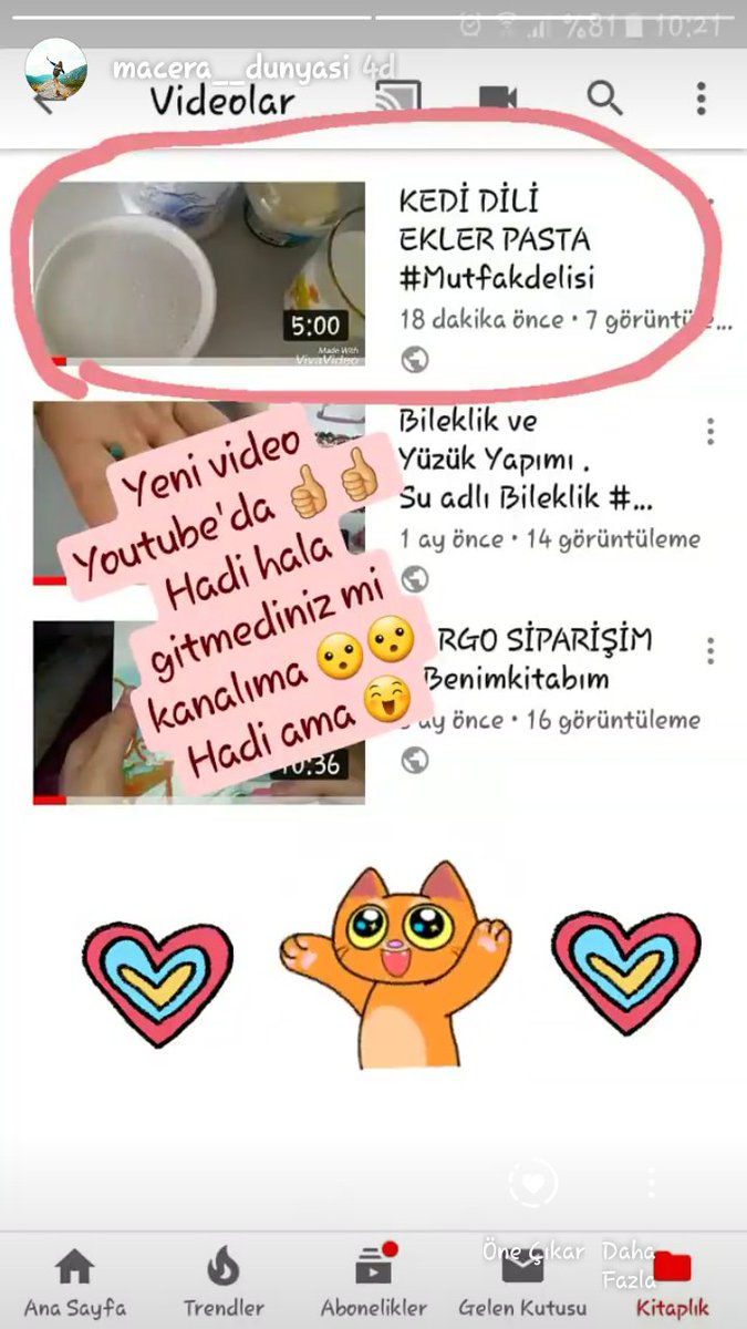 Yeni video YOUTUBE 'da 😍😍