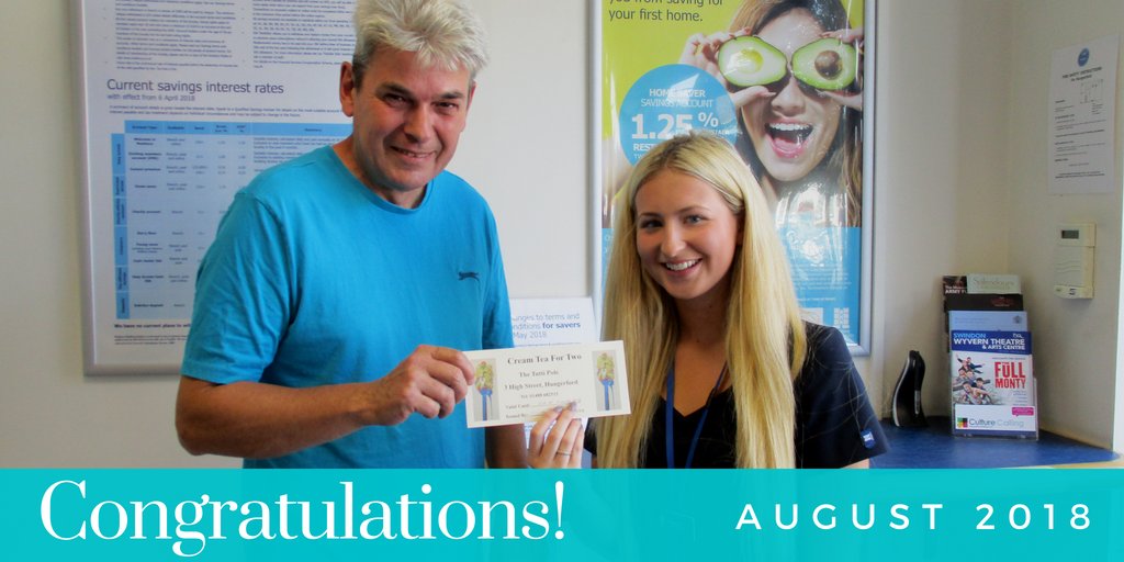 NewburyBS's tweet photo. And we have a winner! Well done to Mr Hieatt who won our #Hungerford branch prize draw for a cream tea.  Helping us raise over £100 for our branch #charity partner @PriorsCourt. Thank you to all who took part! https://t.co/FRIt2uD8Gj