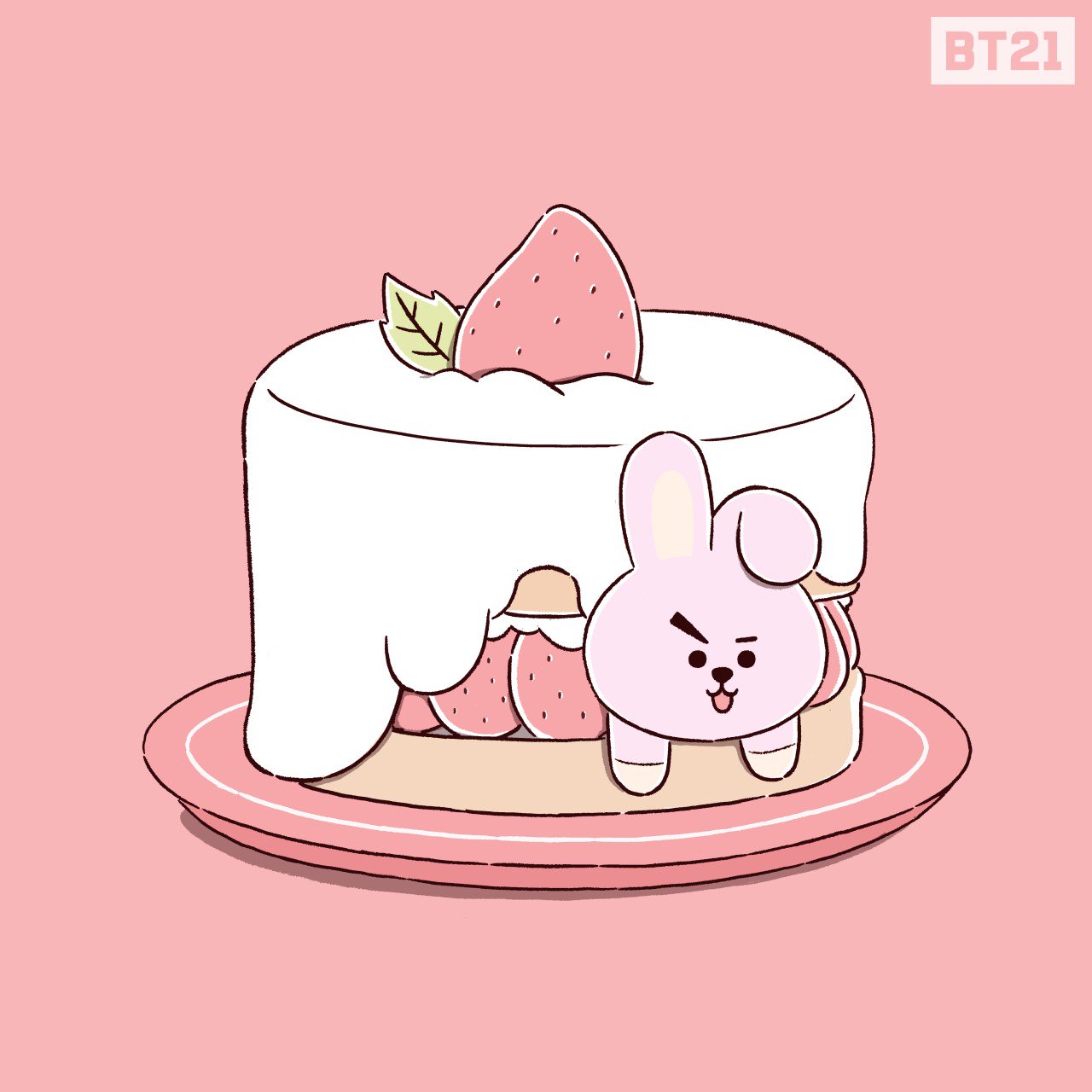 Bt21 Japan Official Pa Twitter ケーキいかがですか Cooky Bt21 T Co Zirrorutqt Twitter