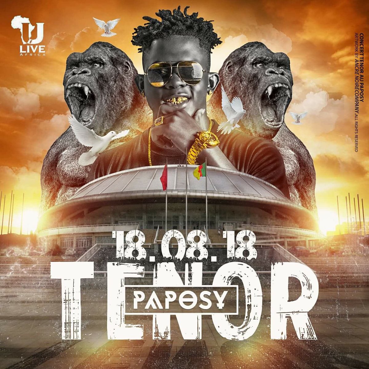PitBaccardi's tweet photo. On a rdv le 18 au palais des sports pour le concert de @TENOR_officiel #237musik #LefiangLewayLeyamo #Power ๐จ๐ฒ๐จ๐ฒ๐จ๐ฒ๐จ๐ฒ https://t.co/tAnBn0MwOM