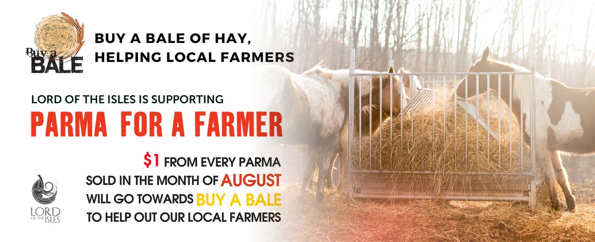 During the month of August, pop in and enjoy a Parmy and $1 from each Parmy sold will go directly to help farmers in need #ParmaForAFarmer #TheOnlyTimeWeSayParmaIsToHelpOutAFarmer #Parmy