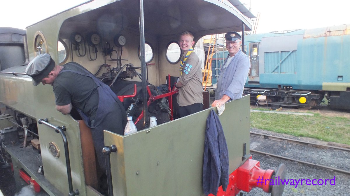paulharness's tweet photo. The lovely team at @TSRHeritage put on a special just for us as the #railwayrecord got more mileage in, and even let @morganbharness drive. Thank you so much. https://t.co/0YReLbmSrh