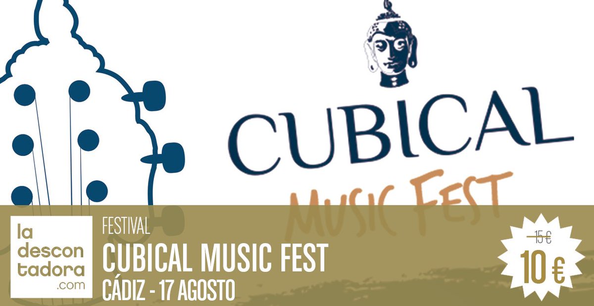 🗿 #CubicalMusicFest 🗿
Disfruta de 6 horas de Pop- Rock, el próximo Viernes 17 de Agosto, en el Baluarte de la Candelaria de #CÁDIZ <a href="/eldiarioAnd/">elDiarioAnd</a> @LOMEJORDECADIZ 
Consigue ahora tus #ENTRADAS con ¡un 35% de descuento! ⬇️
ow.ly/6ozb30lhmts