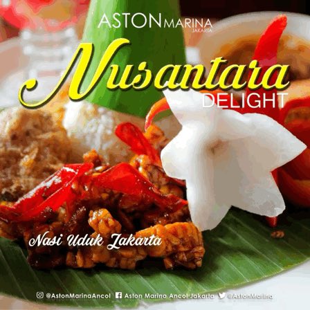 Nusantara delight by Chef Budiarto. Enjoy the choices of rice from Solo, Jakarta or Bali. It is only IDR 73,000 net per portion. Each dish comes with delicious traditional drink. Available only in August. #astonmarinaancol #nusantaradelightu