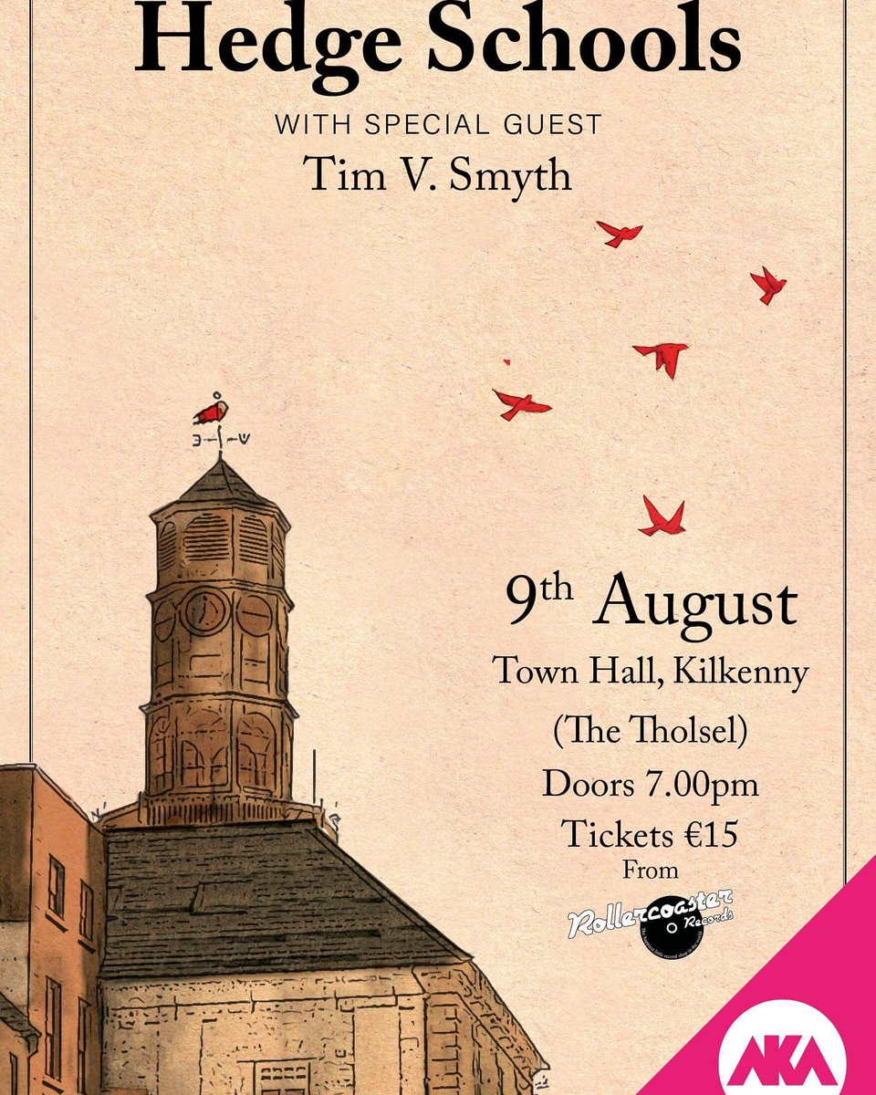 This coming Thursday see the Magnificent Birds that are @Hedge_Schools perform as part of @AkaKilkenny Fringe in the Town Hall Kilkenny - support from the lesser spotted ... me !
