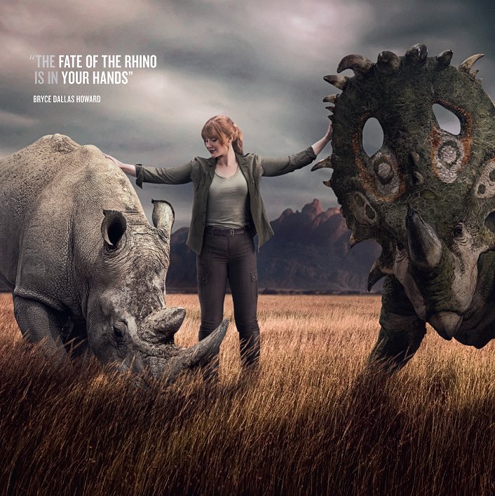 Extinction is only reversible in movies. Don't let #Rhinos be the new #Dinos. Help prevent their #extinction by spreading the word.  #DinosforRhinos #JoinTheHerd #WhentheBuyingStopstheKillingCanToo @WildAid