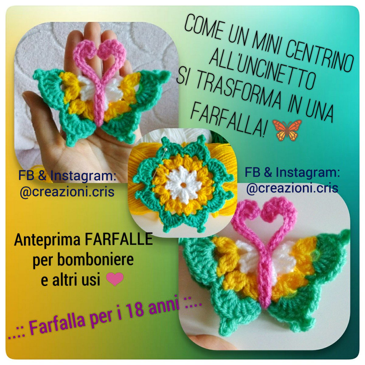 Cristina Twitterissa Come Un Mini Centrino All Uncinetto Si Trasforma In Una Farfalla Anteprima Farfalle Per Bomboniere E Altri Usi Su Facebook Instagram Cercate Creazioni Cris Creazionicris Uncinetto Farfalla Farfalle Bomboniera