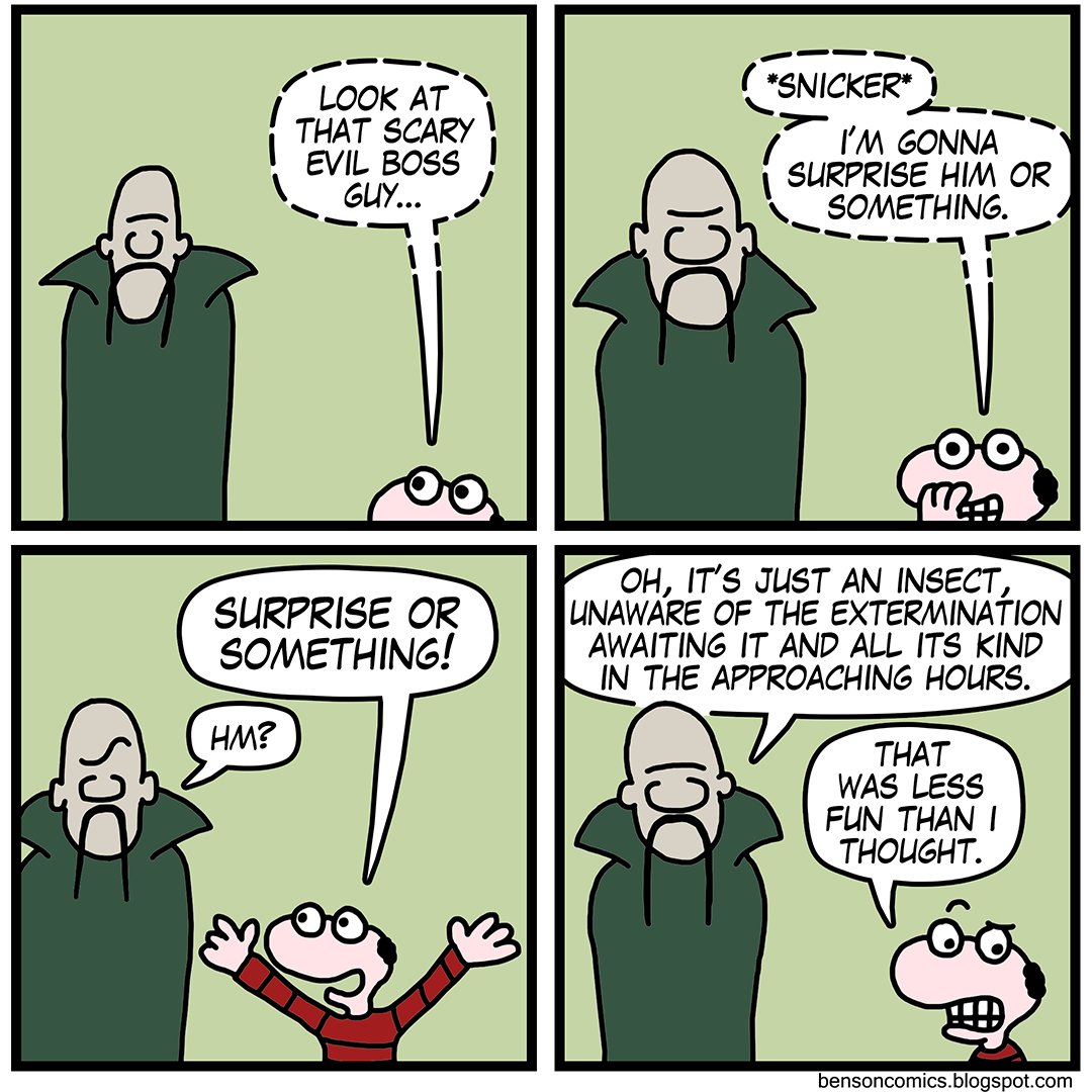 bensoncomics's tweet image. Evil Boss Guy