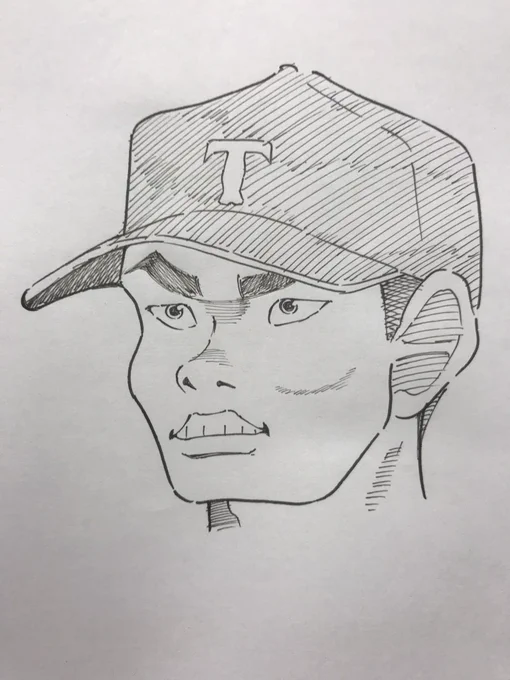 本日の根尾昴。

#似顔絵 #高校野球 #甲子園
#大阪桐蔭 #根尾昴 