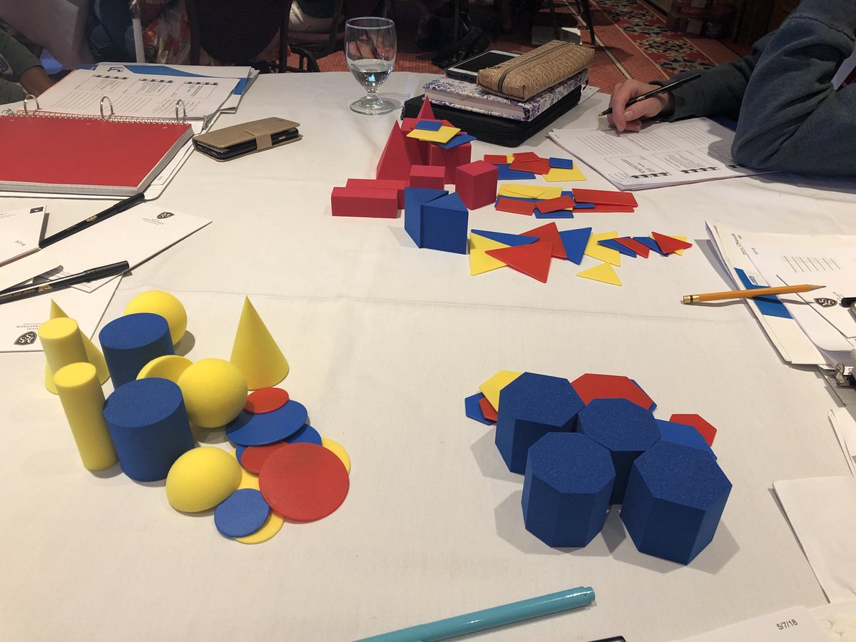 pinho_stacy's tweet photo. K-2 Geometry.... sorting based on base! Let the fun begin! @TLAMath #definingattributes #unpackingstudentthinking #DNA #LCEEQmath https://t.co/CuBpAwZatP