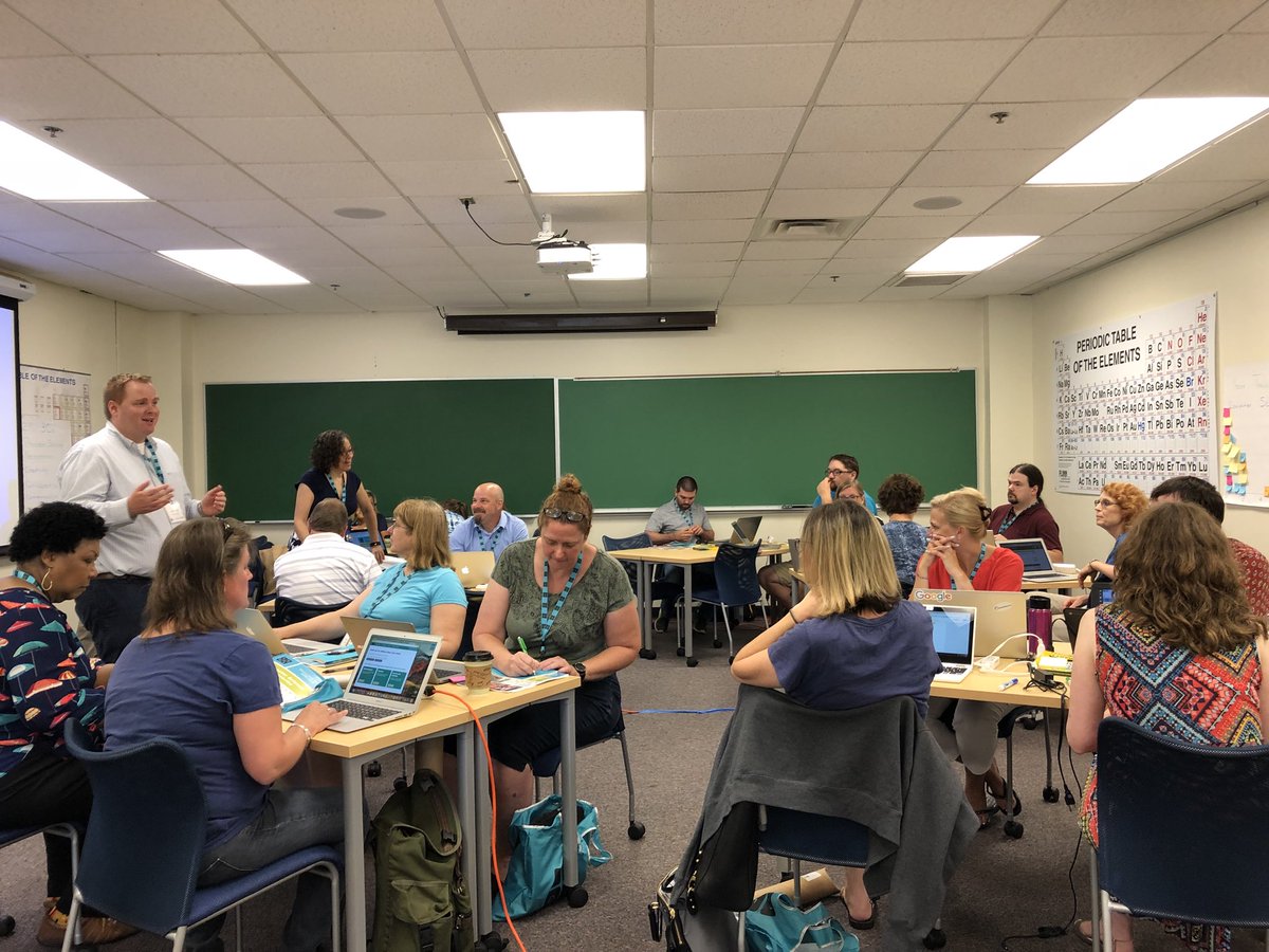 EducateMaine's tweet photo. Day One of Maine's CSD summer workshop happening now. @TeachCode @mmsa_org @projectlogin #CodeME2018 https://t.co/30Eg2ye2O8