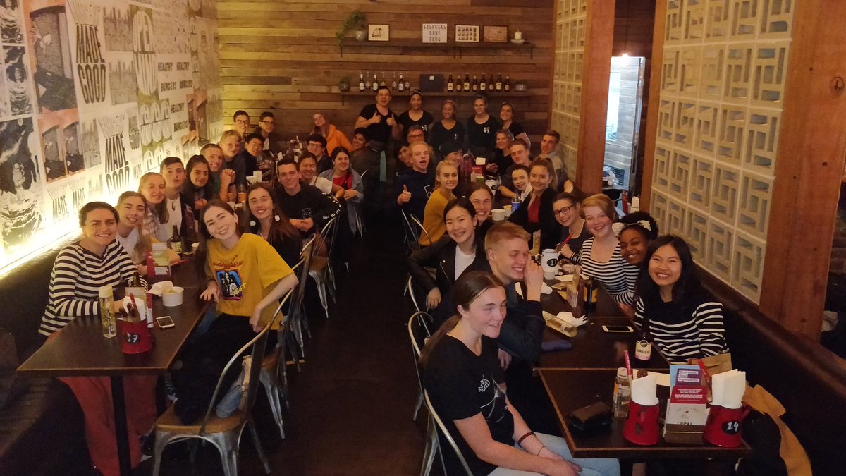 MurrayWalpole's tweet photo. #S4aD after a busy day shadowing senior officers of the department of education the students are having a well deserved meal at #grilld https://t.co/tXckPnQeqR