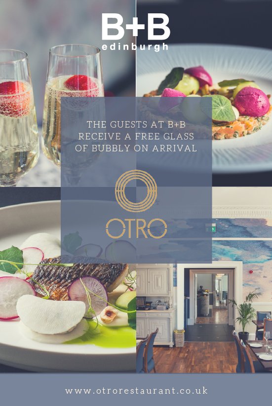 BBEdinburgh's tweet image. Our friends at OTRO are offering all Belong and Benefit members a free glass of bubbly the next time you visit B+B Edinburgh. Join today!
member.bb-collection.com/?m=new
#Edinburgh