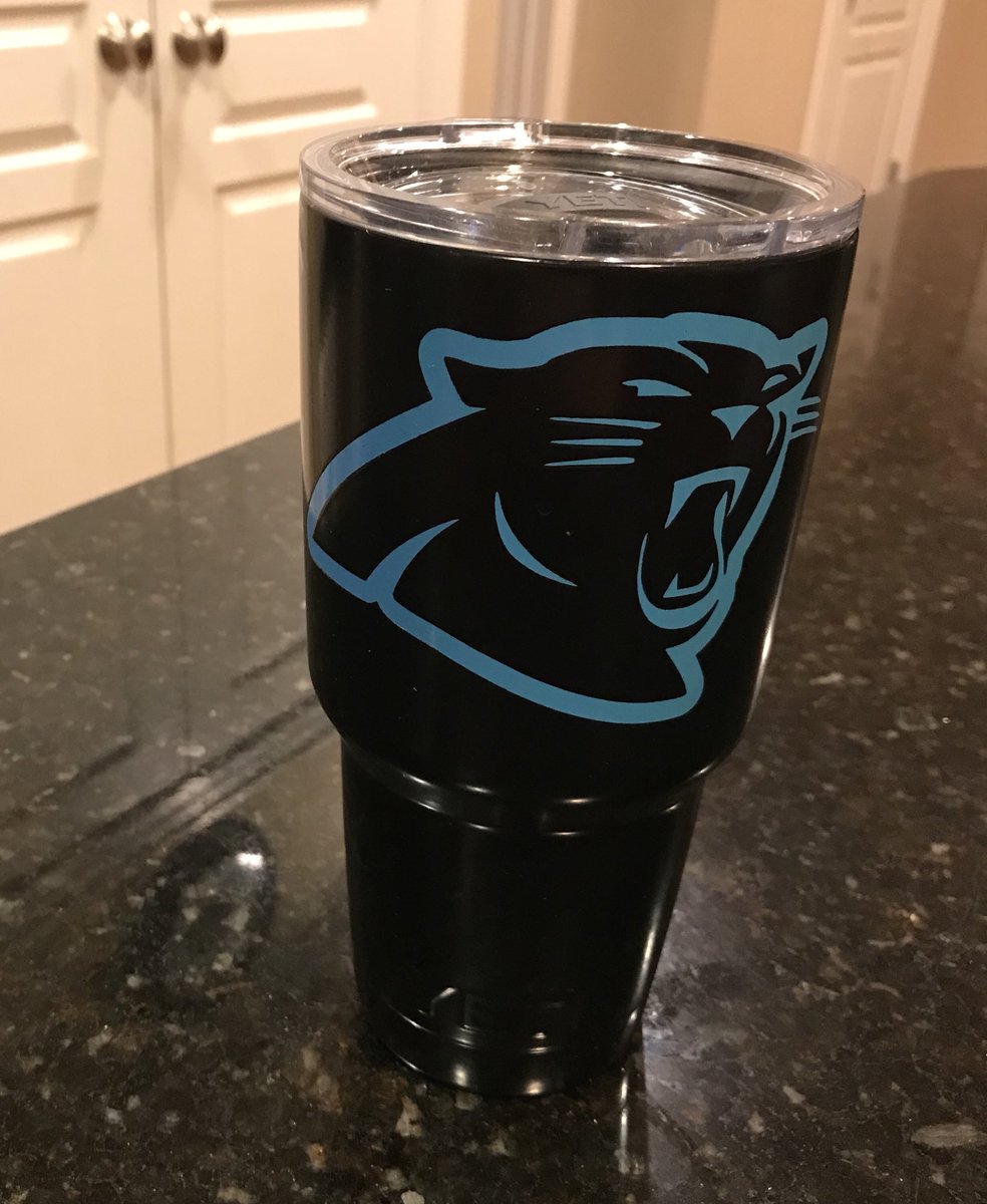 MamaPerrySays_'s tweet photo. Hey @Panthers...ALWAYS with my morning cup of Joe! #PantherLogoChallenge  #KeepPounding https://t.co/dNeuM6a7s0