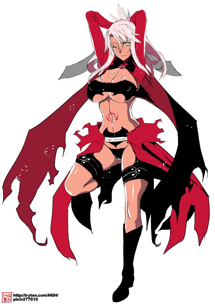 本日の画像:オトナクロエ
コミケ作業中プリズマイリヤを流していたもので

槍オルタを描いているせいか手癖で描きやすかったり 