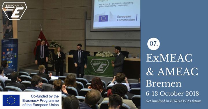 EUROAVIA's tweet photo. Last call for #AMEAC and #ExMEAC for the first application period! Today is the last day to have the chance to take place in the congresses.
Dates:
6th-8th October: #ExMEAC
7th-13th October: #AMEAC
Hope to see you all in Bremen!
Apply here:
https://t.co/PutQ7Al2qf https://t.co/pJQY50Fuo4