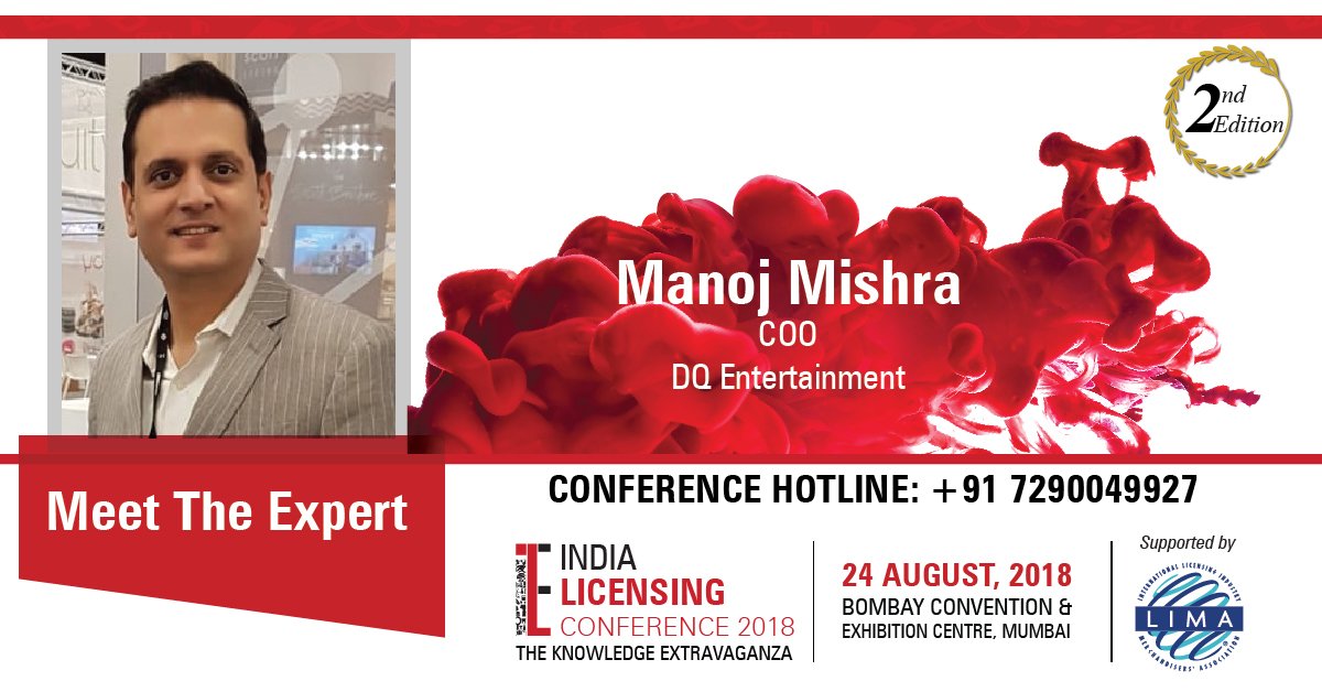 indialicensexpo's tweet photo. New properties &amp; new IPs are constantly disrupting the #BrandLicensing landscape. Hear from #ManojMishra, COO, @DQEntertainment on how Brand + licensing is paving way for new innovations.
#NewIP #LicensingCanHelp #NoFakes #BrandLicensingIndia #ILE 
@TheJungleBook @LIMALicensing https://t.co/K57ZNaDMnC