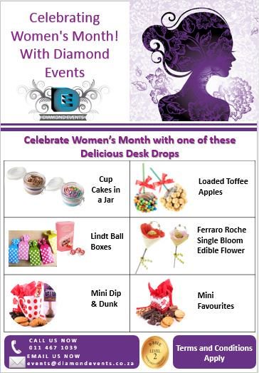 EventsAtDiamond's tweet photo. Celebrate Super Women this Women's Month with Diamond Events. 
Contact us for unique desk drops. 
T: 011 467 1039
E: events@diamondevents.co.za https://t.co/kkjEFGH4GN