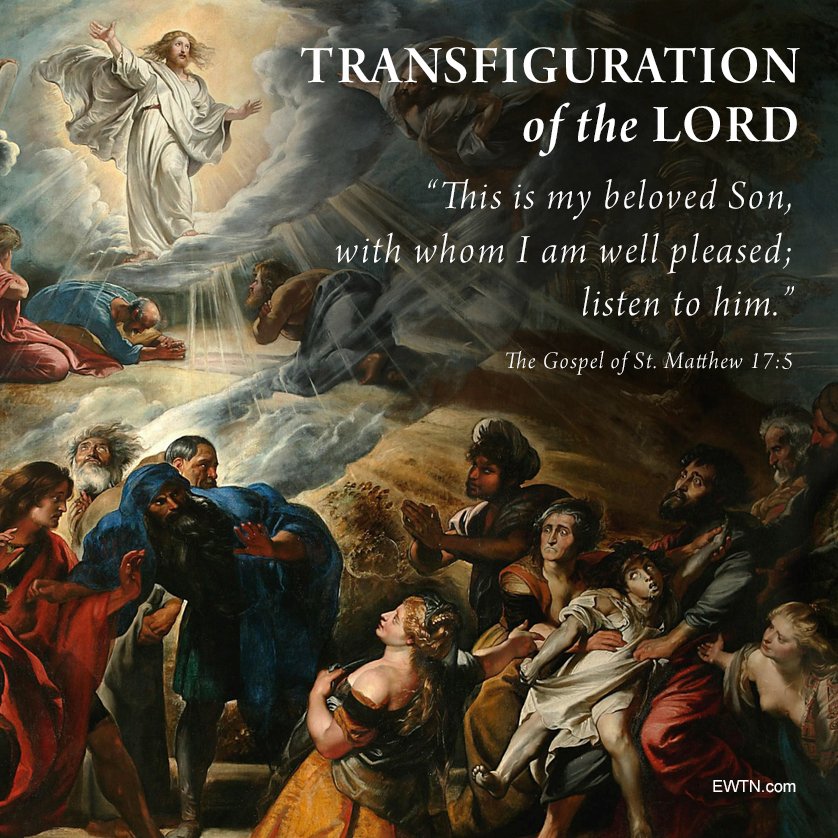 EWTN's tweet photo. #Today we celebrate the Transfiguration of the Lord. For the full account: https://t.co/Yr4uB7UMxY #EWTN #Catholic https://t.co/YbKbn7aeun