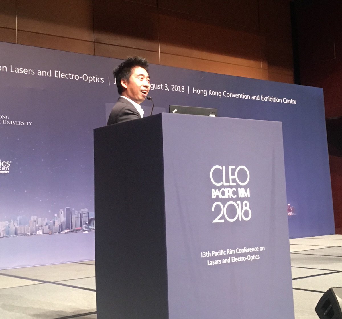 Alan Pak Tao Lau (@alan_pt_lau) on Twitter photo "Optics is a major branch of Science, and most of us are here. It is our passion to pursue discovery and truth in Nature that we are celebrating here tonight. Thank you for coming to Hong Kong and bringing along all the state-of-the-art research Worldwide!" <a href="/cleopr2018/">CLEO Pacific Rim 2018 Hong Kong</a> #polyu "Optics is a major branch of Science, and most of us are here. It is our passion to pursue discovery and truth in Nature that we are celebrating here tonight. Thank you for coming to Hong Kong and bringing along all the state-of-the-art research Worldwide!" <a href="/cleopr2018/">CLEO Pacific Rim 2018 Hong Kong</a> #polyu