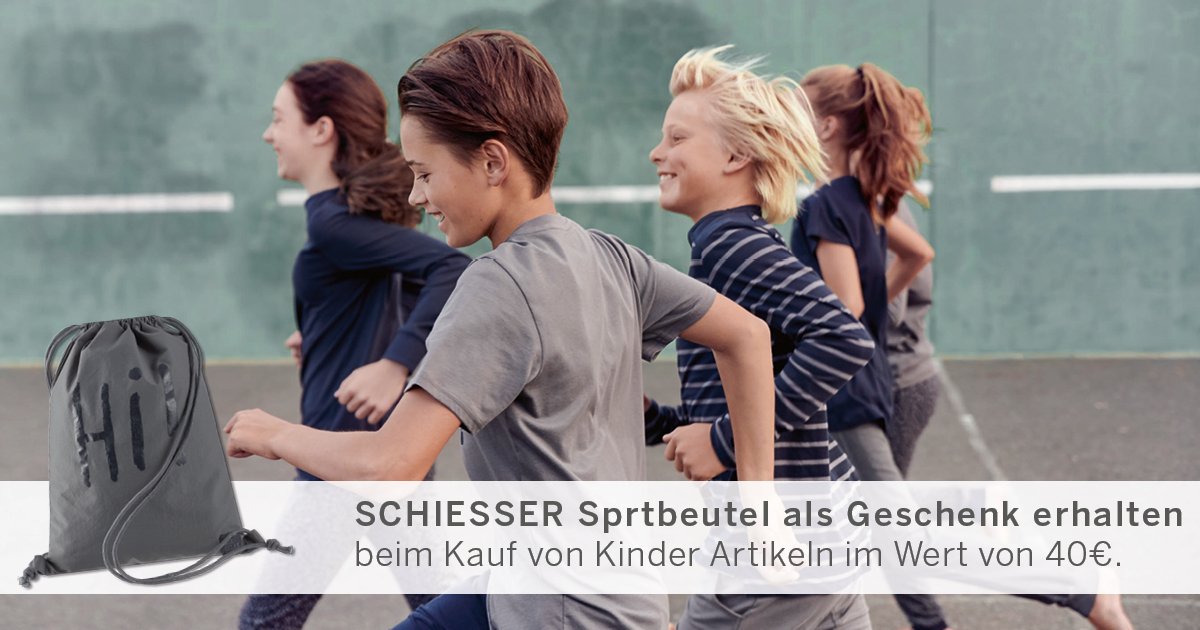 SCHIESSERGmbH's tweet photo. Wohlfühl-Outfits für coole Kids! Kauft jetzt in unserem Online-Shop Kinderartikel im Wert von 40 € und ihr bekommt einen coolen Sportbeutel für Mädchen oder Jungs geschenkt: https://t.co/aRQoH7jnqn https://t.co/oP424TBKvz