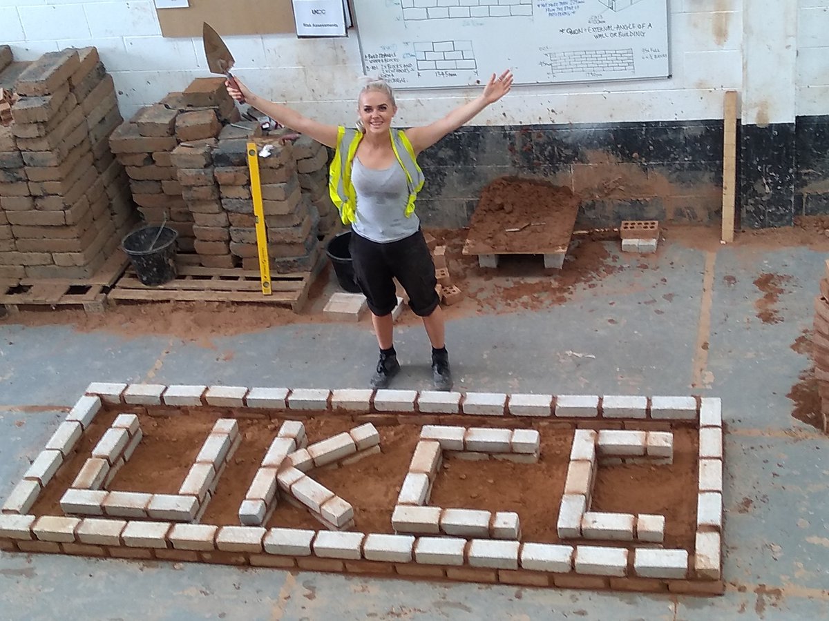All of us here at UKCC Sheffield want to congratulate Ellie on gaining her apprenticeship and starting work on Monday!! #Apprenticeship #Careers #BrickByBrick #Apprentice #progression #WorkHard #ukconstructioncollege