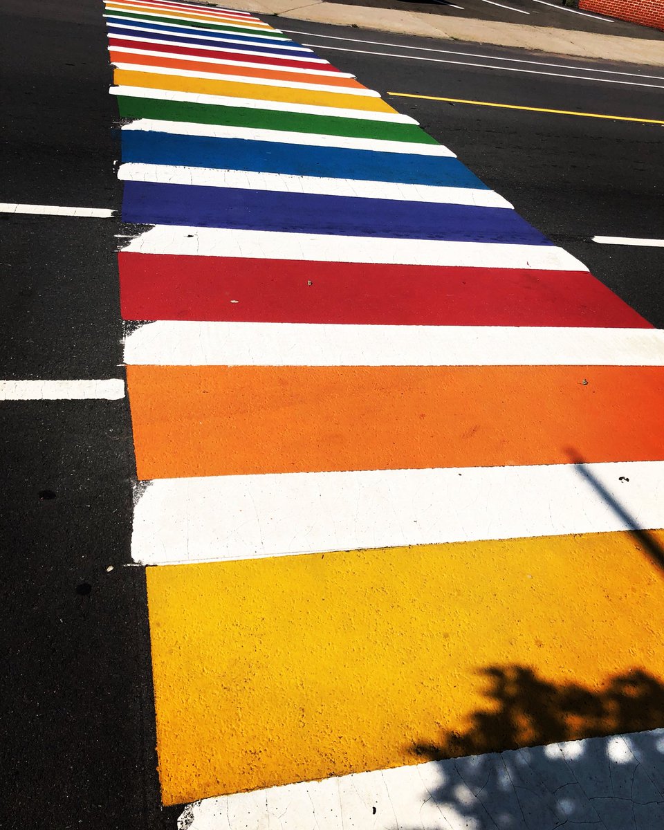 A crosswalk in Salem. YYYAAASS!!!! #acceptance #androgynous #bewhoyouare #beyourself #clothingbrand #clothingline #fashiondesign #genderneutral #genderneutralclothing #lgbt #lgbtq #loveoneanother #nonbinary #trans #transgender #unisex #unisexfasion #mondayvibes #follo4follo