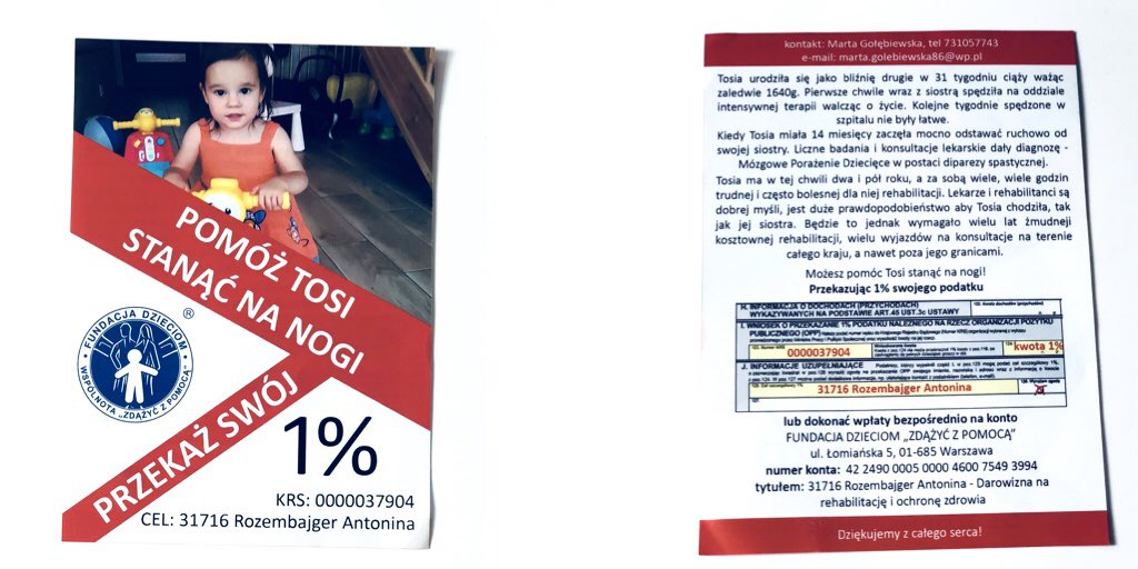 Pomóżmy Tosi stanąć na nogi‼️<a href="/MGortat/">Marcin Gortat🇵🇱</a>