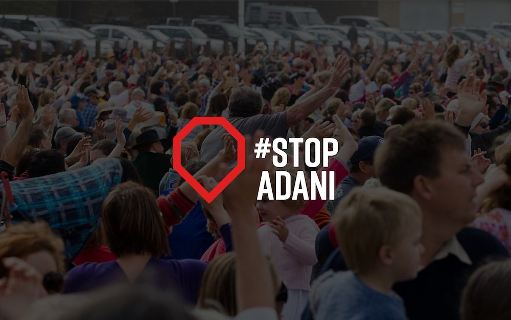 Stop Adani Street Launch, Mon Aug 20th 6:30-8pm, New Farm Bowls Club. stopadani.com/new_farm #StopAdani