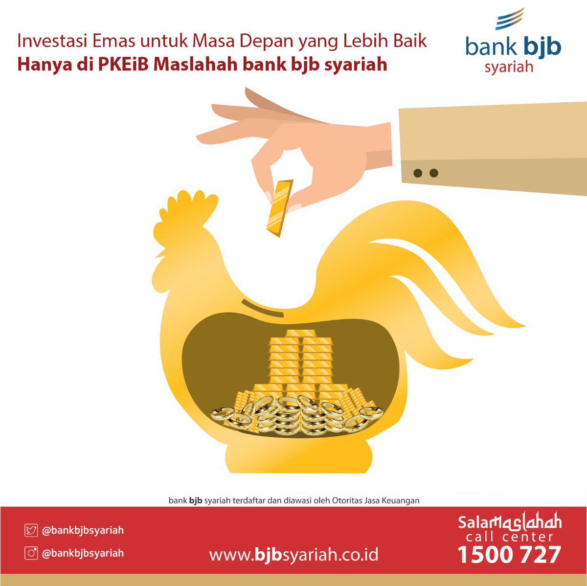 Salah satu cara utk ivestasi masa dpn, Anda dpt menggunakan layanan PKEiB Maslahah di <a href="/bankbjbsyariah/">bank bjb syariah</a>.  Lgsg ke kantor cabang bank bjb syariah terdekat/hub SalaMaslahah 1500 727 utk info lengkap.#bankbjbsyariah #bjbsyariah #PKEiBMaslahah #investasiemas #investasiemasbjbsyariah