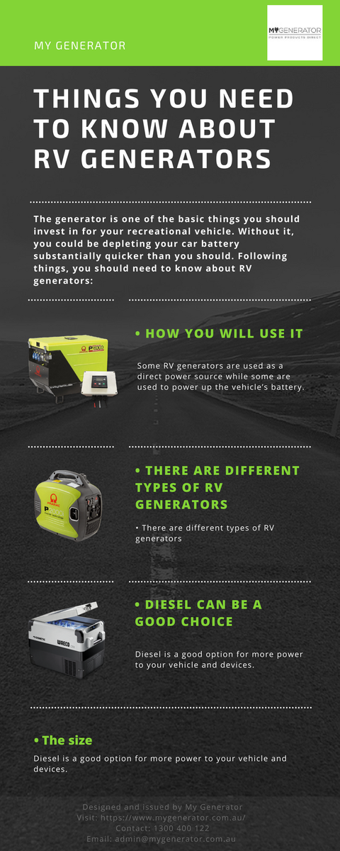 My_Generator's tweet photo. Things we need to know about #RVGenerators. Here is a info-graphic. https://t.co/Kmj4Wgqiiy