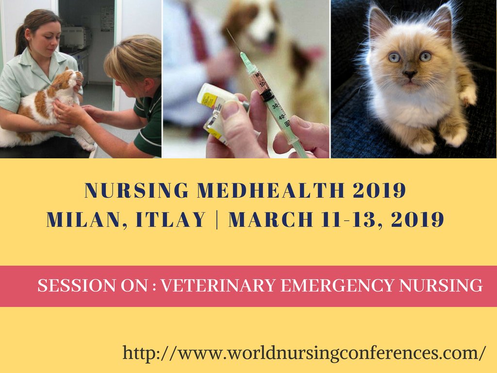 nursingcon's tweet photo. Join with us by submitting your abstract for #Vetrinary #Emergency #Nursing @Nursing #MedHealth #congress 2019.......
For more details PS: https://t.co/Tuoxw6BrQz

For any queries email us at : contact@worldnursingconferences.com https://t.co/LAH6HOo5hV