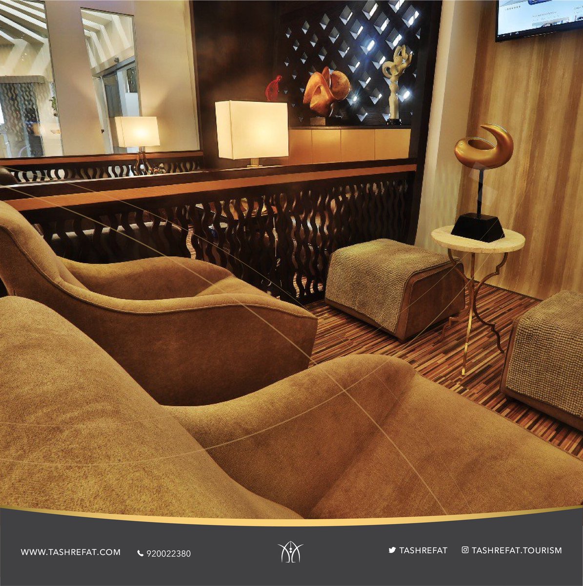 TASHREFAT's tweet image. .
عش مع #تشريفات فخامة الاستقبال. 
.
.
للحجز أو الاستفسار : 920022380 #مطار_الملك_فهد_الدولي