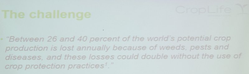 "Between 26 and 40 percent of the world's potential crop production is lost annually because of weeds, pests amd diseases. The losses could double without the use of #cropprotection practices." - Dr. Christoph Neumann <a href="/CropLifeIntl/">CropLife International</a> <a href="/nambuswah/">Stella Simiyu</a> <a href="/kwabwire/">Evelyn</a> <a href="/AmuyunzuP/">Patrick amuyunzu</a>