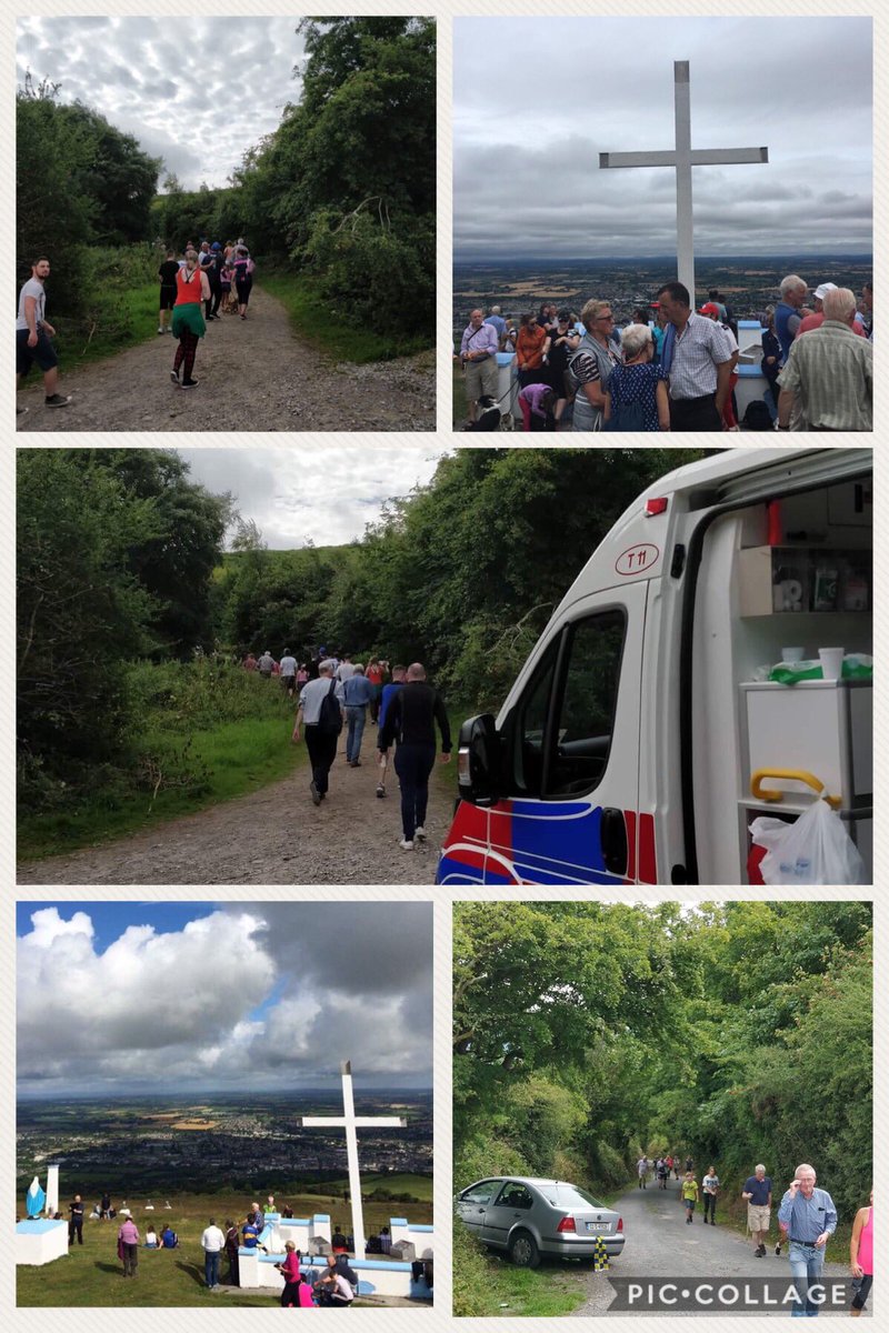 Many thanks to our #Volunteers up bright &amp; early this morning providing cover for the Annual Holy Year Cross Mass on top of the Comeragh Mountains overlooking #Clonmel. It’s a always a pleasure to meet so many people at this event. #IrishRedCross #ComeraghMountains