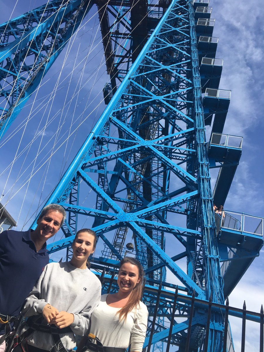 Populusselect's tweet image. Getting ready to jump!😃 @teessidecharity  #frundrasing #bungeejump #transporterbridge