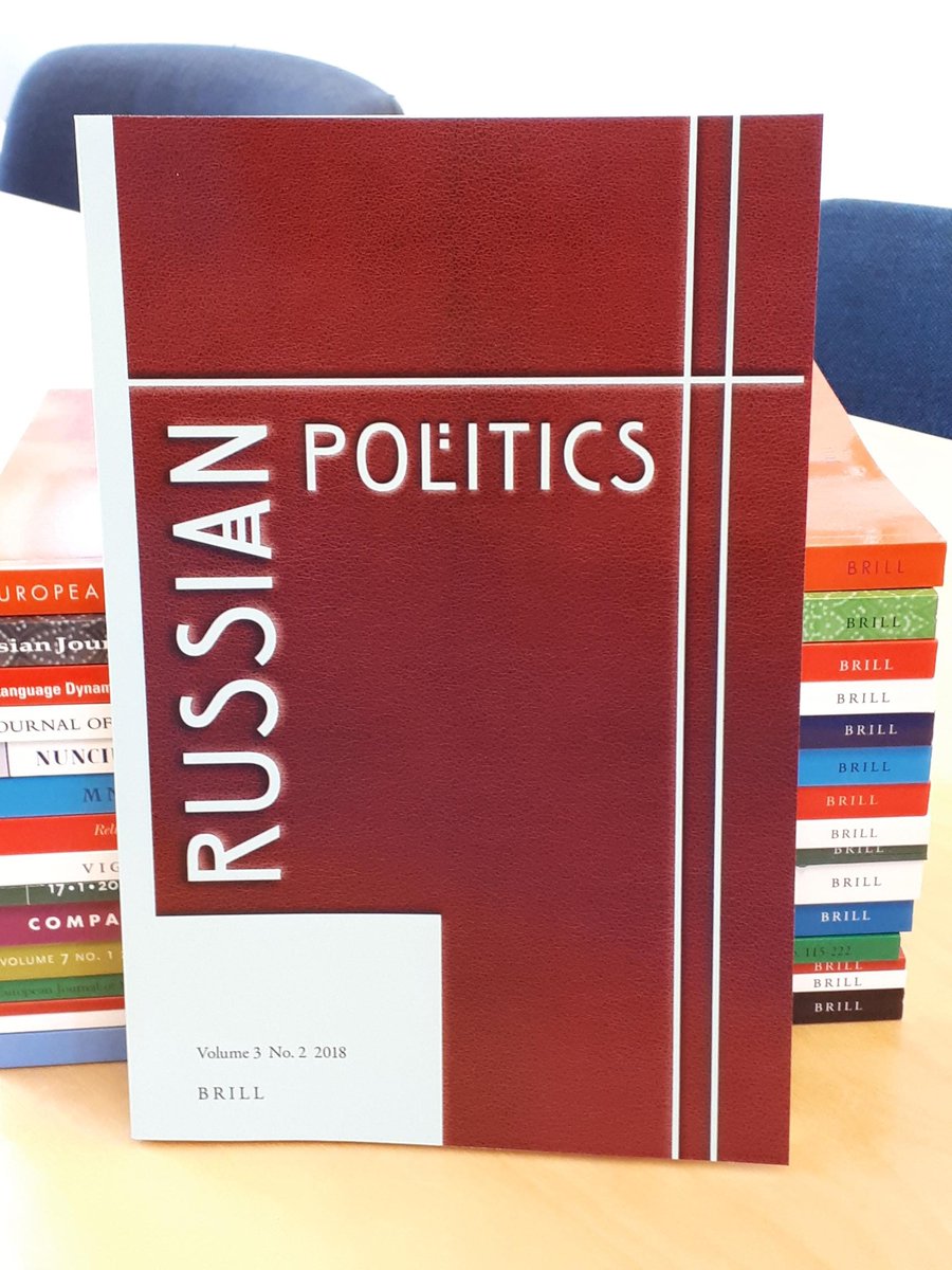 Vol. 3.2 of Russian politics is a special issue entitled 'Governing Russia: Actors and Institutions' brill.com/abstract/journ… #slavicstudies #russia #russiangovernment