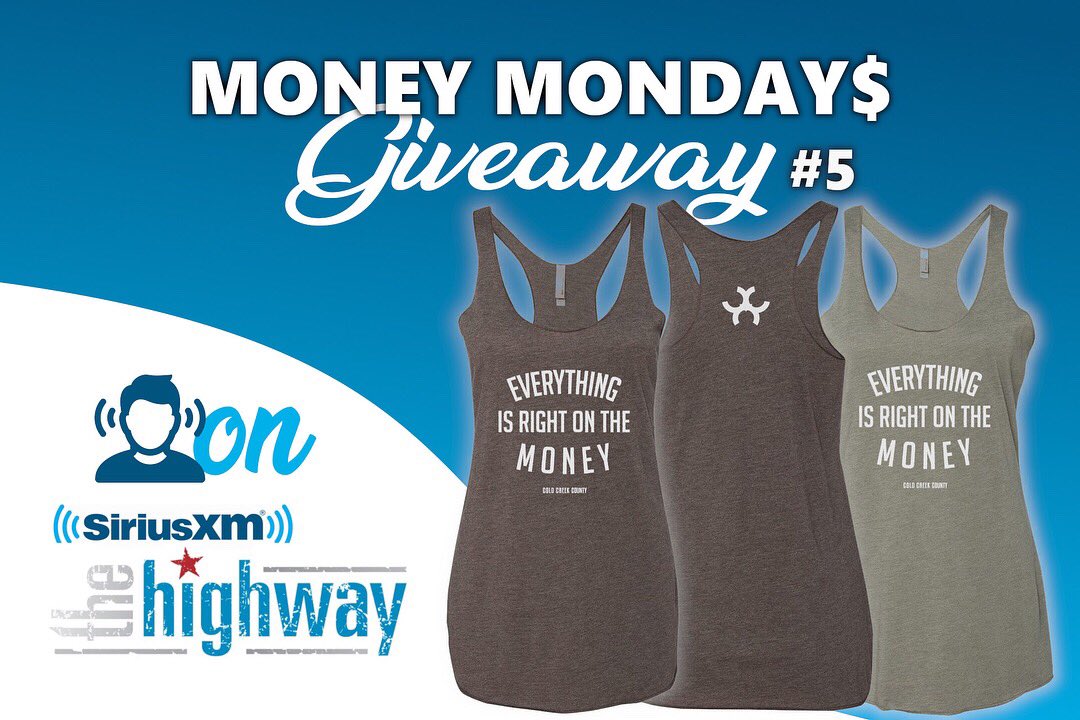We’re back with another #cccmoneymondays giveaway! Details on our <a href="/instagram/">Instagram</a> page! Listen for #money feat. <a href="/m10penny/">Mitchell Tenpenny</a> on @SXMTheHighway for a chance to win BRAND NEW CCC Merch!! 📣🔥🙌🏼 #Money #giveaway #enterbeforefriday #contest #sirius #radio