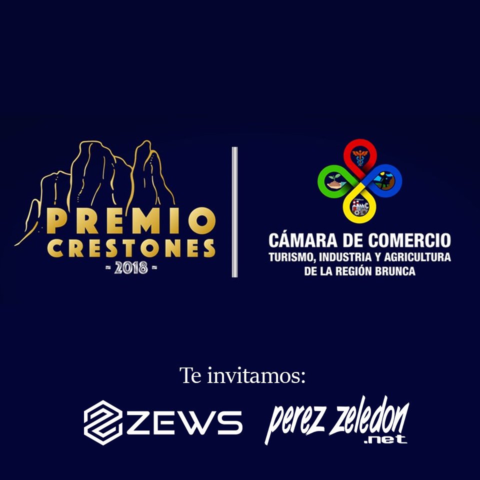 Le invitamos a nominar a su empresa o empresario favorito para el premio Crestones 2018, organizado por la Cámara de Comercio de Pérez Zeledón. Ingrese a bit.ly/crestones2018 para hacer la  nominación.