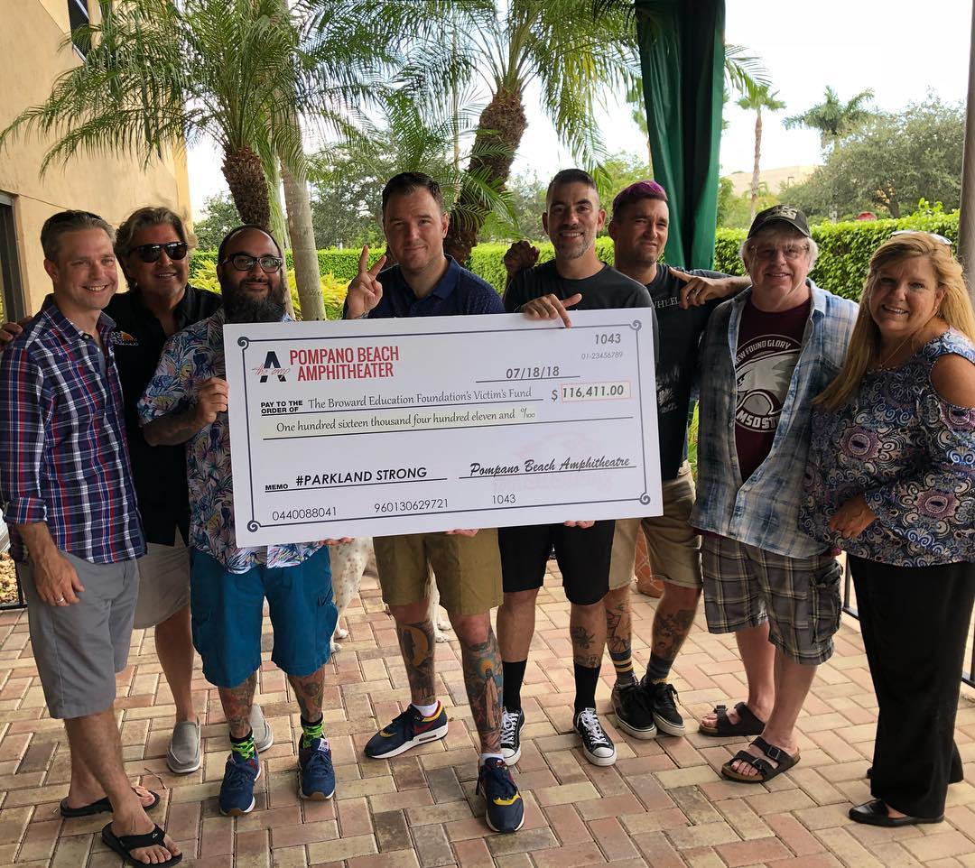 newfoundglory's tweet photo. Our #msdstrong benefit raised $116,411, going to the @BrowardEdFound’s Victim’s Fund!Thanks to everyone who helped us put this benefit show together &amp; everyone that attended.We hope what little we did can help our hometown in its continued recovery from such a devastating tragedy https://t.co/5c1yjgpJ5W